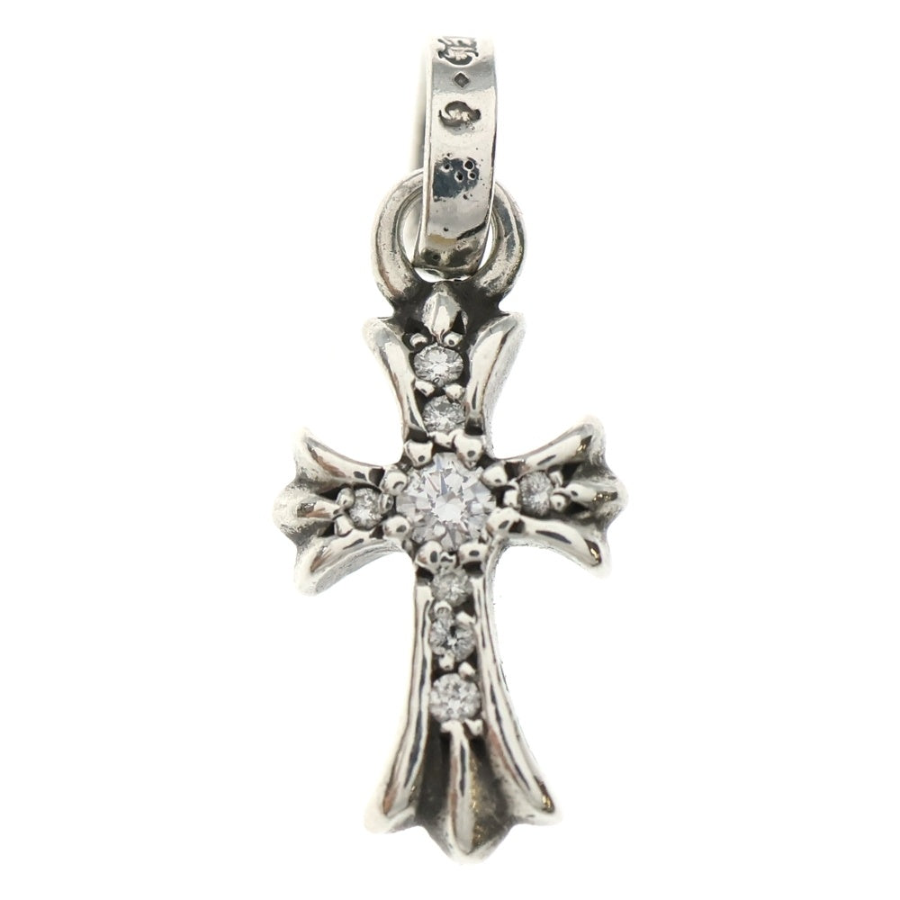 CHROME HEARTS(クロムハーツ) CRS BBYFAT P DMND ベイビーファットクロス PAVEダイヤ ペンダントトップ シルバー BCA234