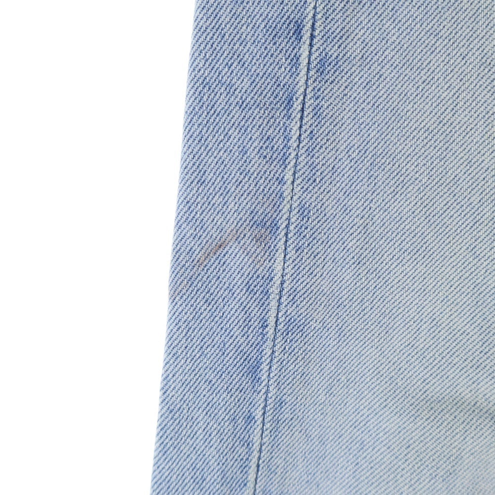 OFF-WHITE(オフホワイト) スプレーペイント ストレートボタンフライデニムパンツ インディゴ