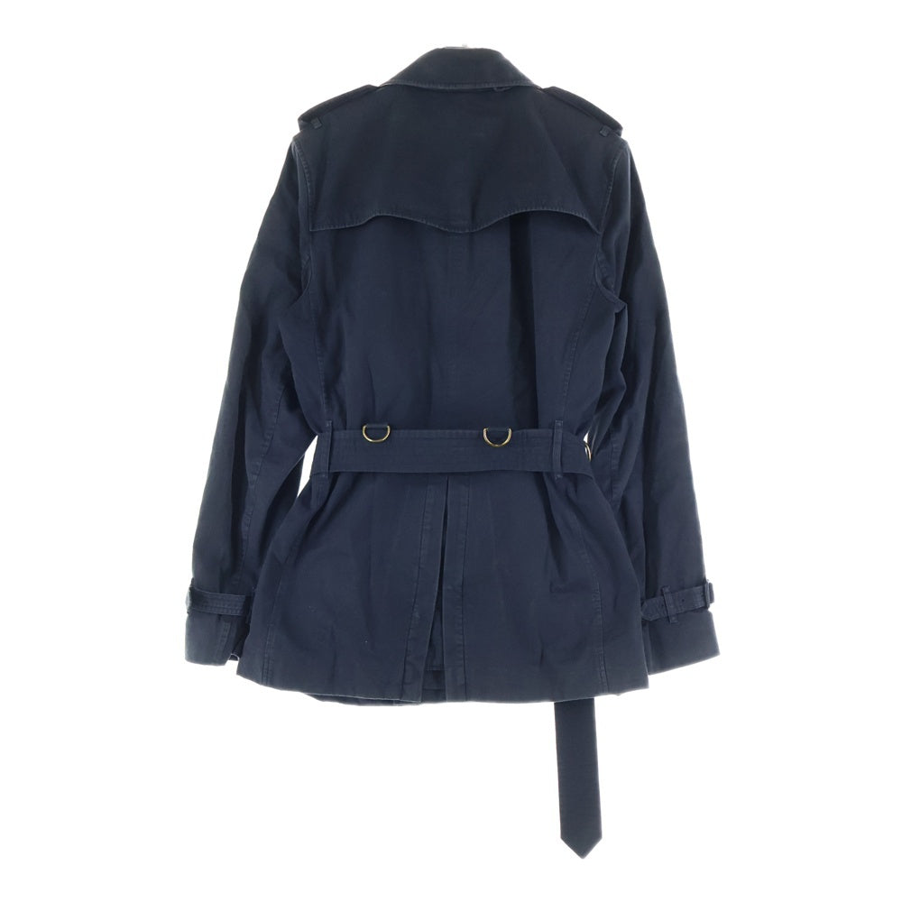 BURBERRY(バーバリー) THE KENSINGTON ザケンジントン 裏地ノバチェック トレンチコート ショート ブラック