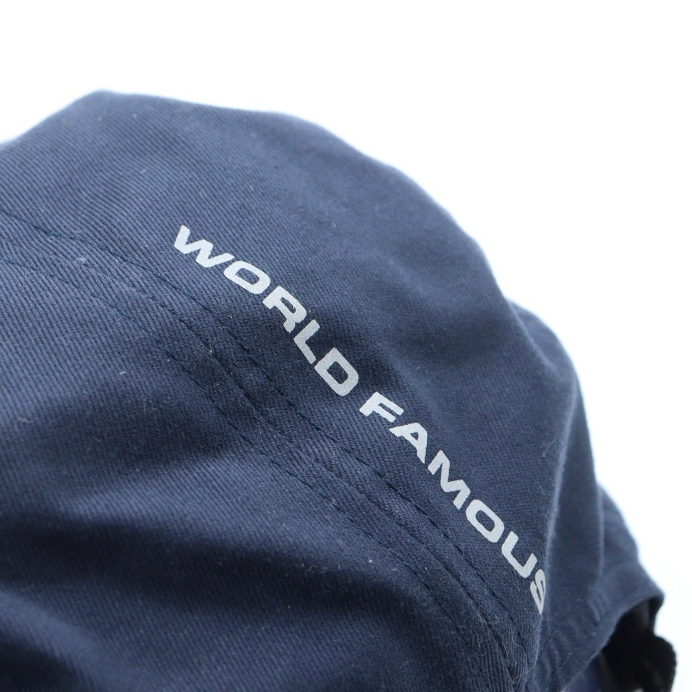 SUPREME(シュプリーム) 18AW Reflective Tab Pocket Camp Cap リフレクティブタブポケット ボックスロゴキャンプキャップ ネイビー