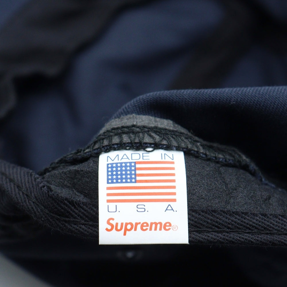 SUPREME(シュプリーム) 18AW Reflective Tab Pocket Camp Cap リフレクティブタブポケット ボックスロゴキャンプキャップ ネイビー