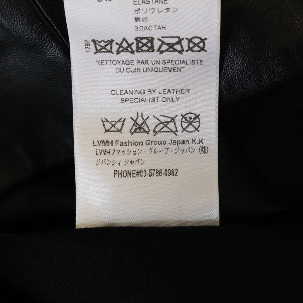 GIVENCHY(ジバンシィ) 17SS スタープリントレザー切り替えTシャツ サイドジップ ブラック 17S 0401 434