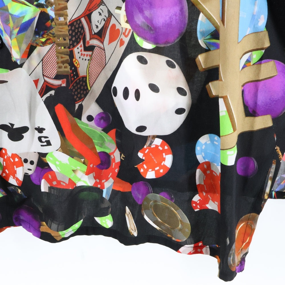 BALENCIAGA(バレンシアガ) 19SS レーヨン カジノシャツ 半袖シャツ オープンカラー マルチカラー 571440 TEL42 1076