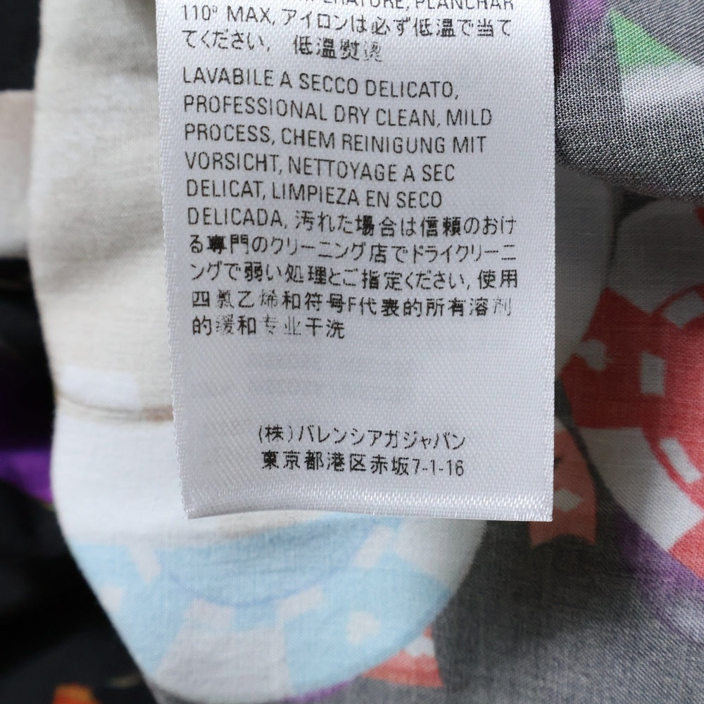 BALENCIAGA(バレンシアガ) 19SS レーヨン カジノシャツ 半袖シャツ オープンカラー マルチカラー 571440 TEL42 1076