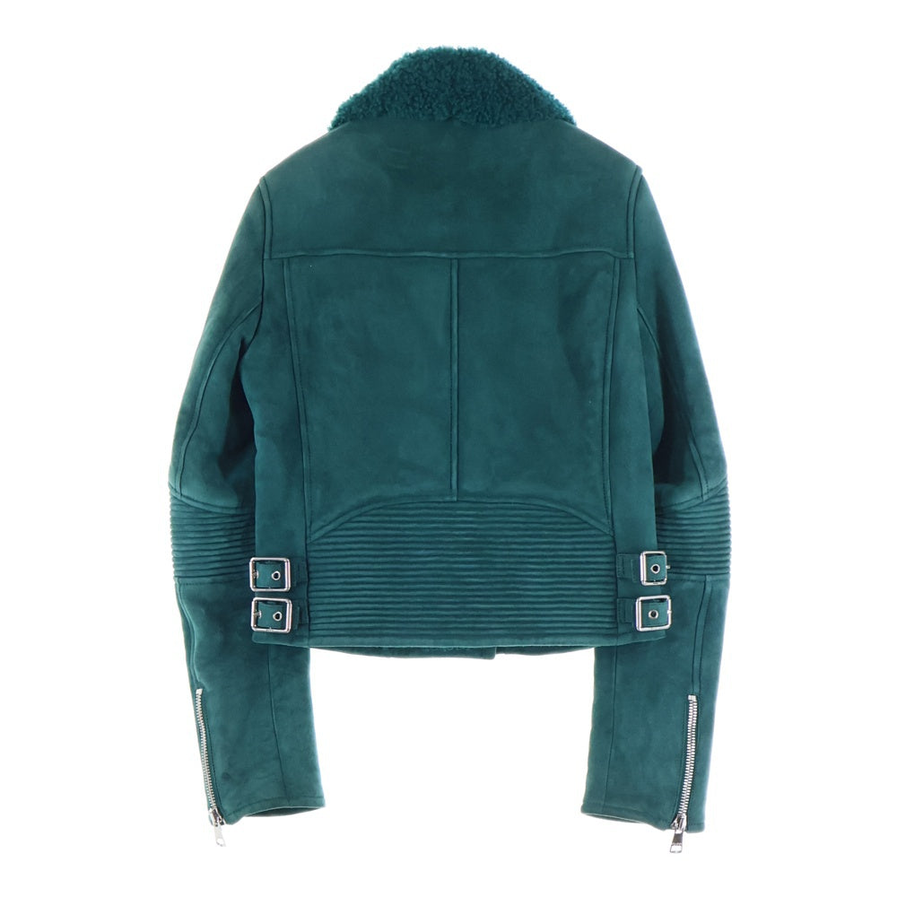 GUCCI(グッチ) ムートン ダブル ライダース ジャケット ラムレザー 裏