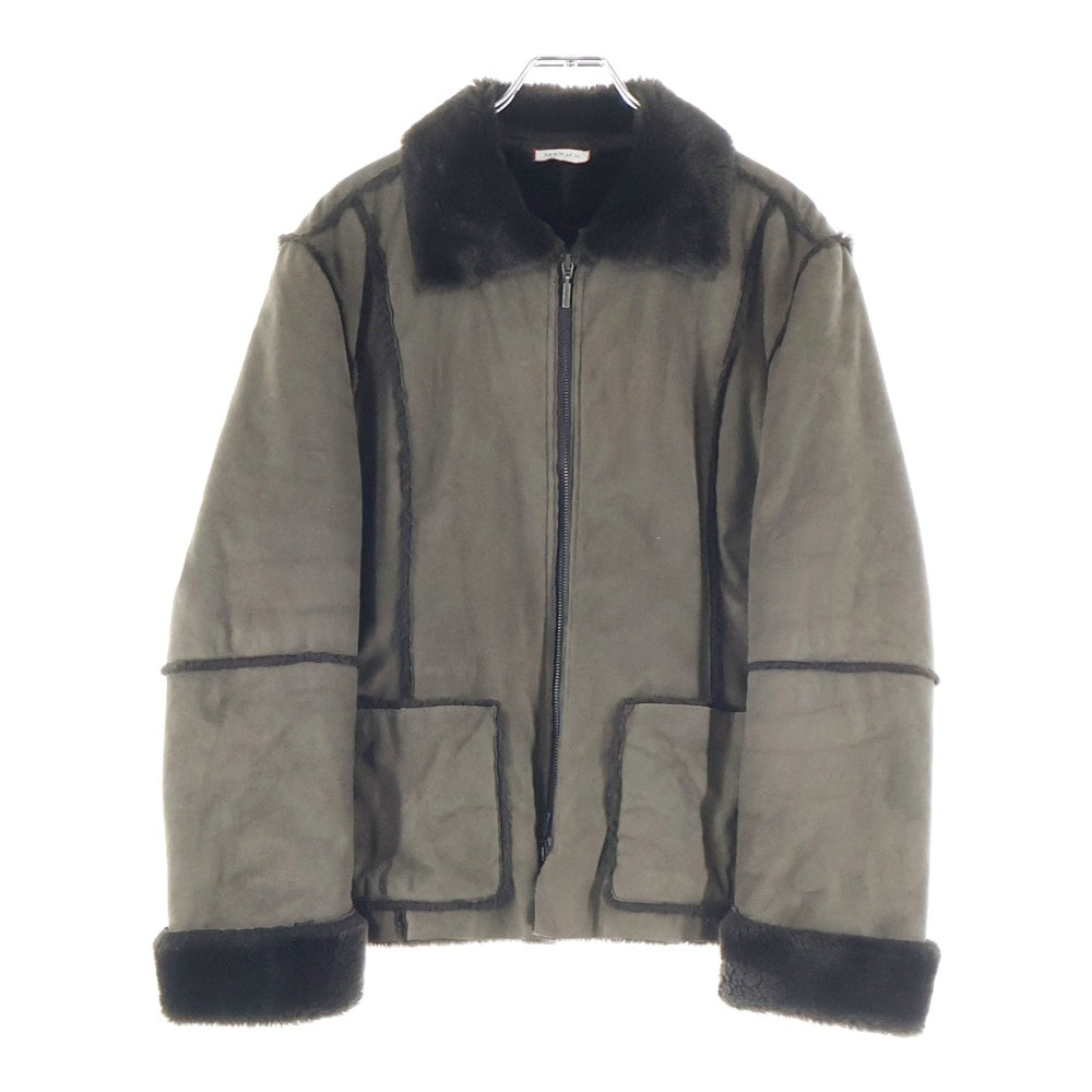 MAX&CO(マックス アンド コー) ジップアップ ムートン ジャケット オリーブ TIC1001