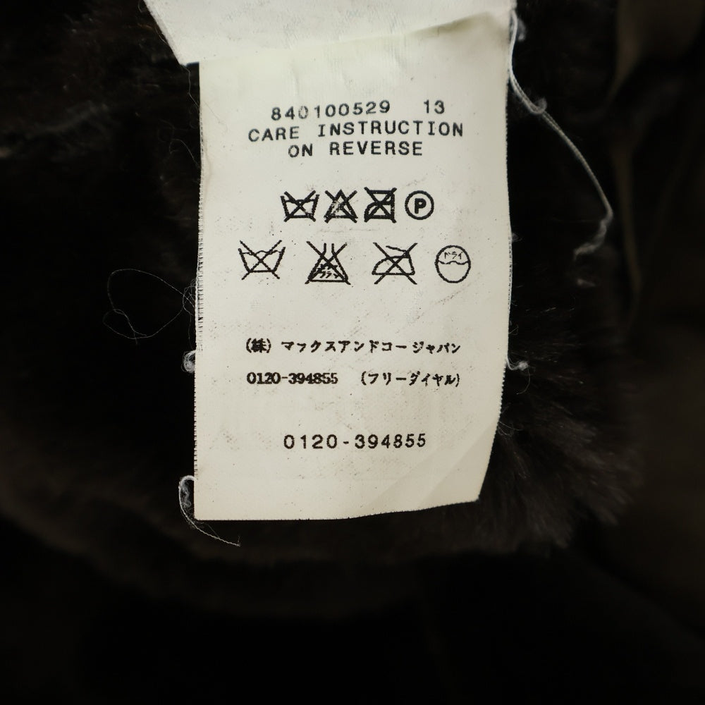 MAX&CO(マックス アンド コー) ジップアップ ムートン ジャケット オリーブ TIC1001