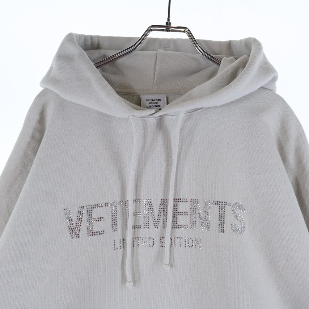 VETEMENTS(ヴェトモン) 23AW クリスタルロゴ パーカー プルオーバー
