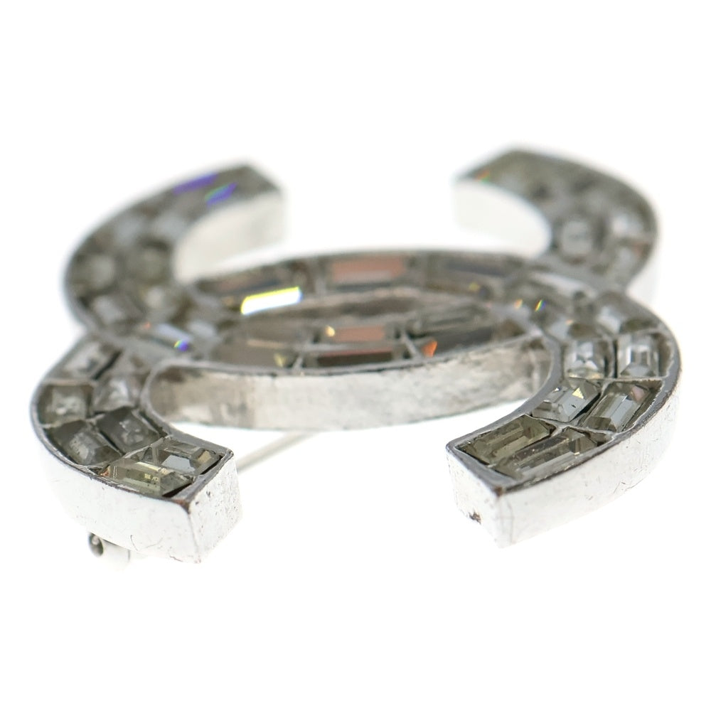 CHANEL(シャネル) ココマーク ブローチ クリアストーン コサージュ レディース クリスタル/シルバー