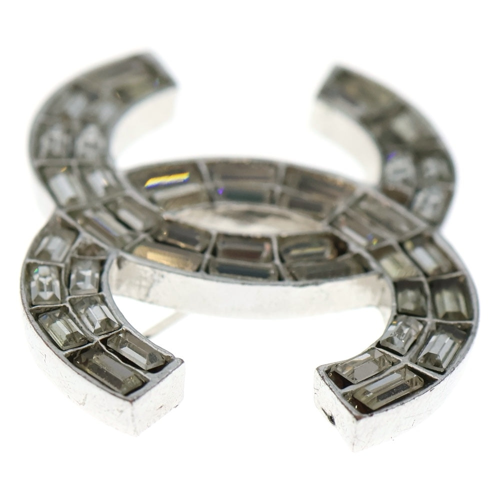 CHANEL(シャネル) ココマーク ブローチ クリアストーン コサージュ レディース クリスタル/シルバー