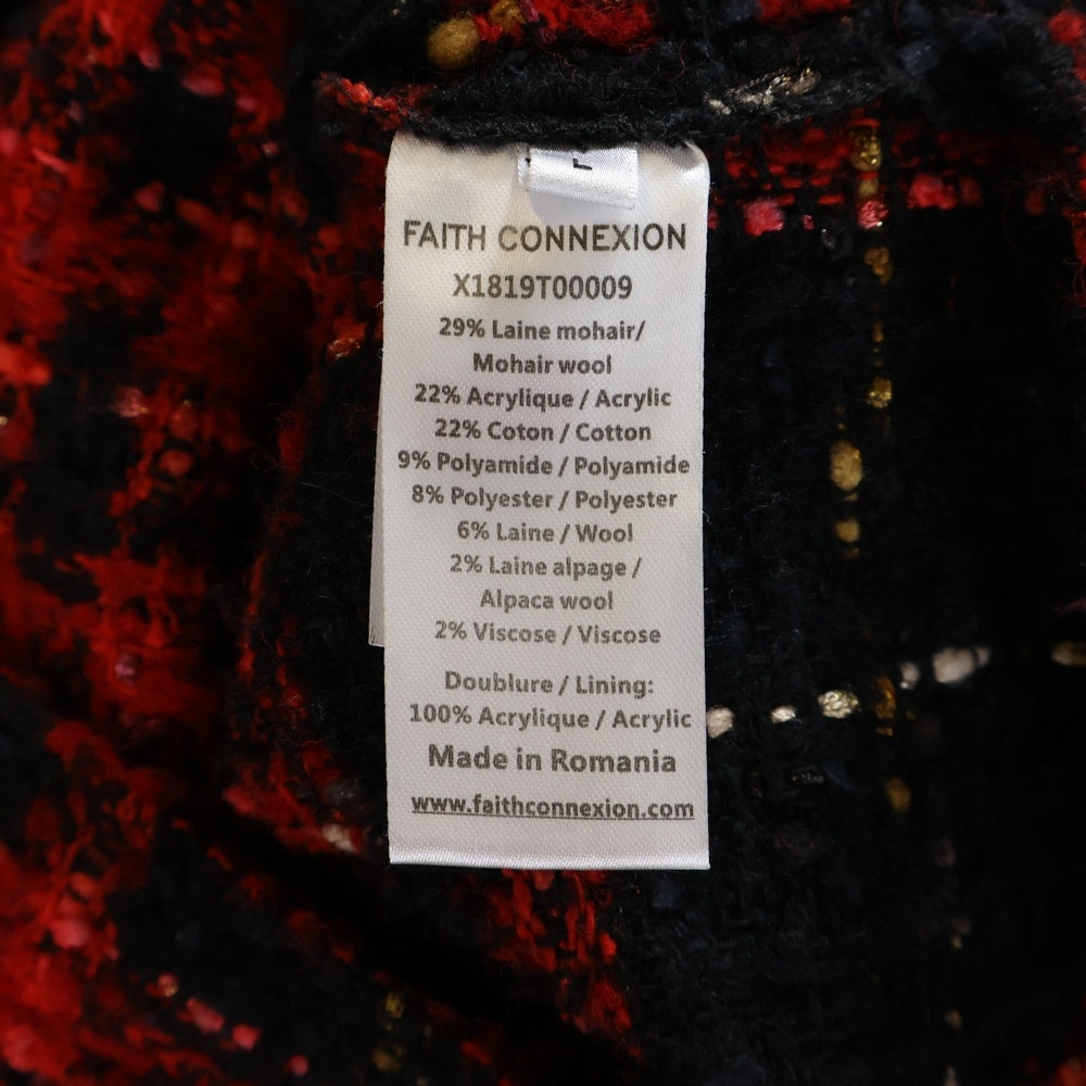 FAITH CONNEXION(フェイスコネクション) Tweed Overshirt ツイード オーバーサイズ長袖シャツ
