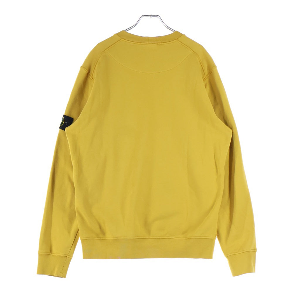STONE ISLAND(ストーンアイランド) ワッペン付き クルーネックスウェット トレーナー イエロー 811563051