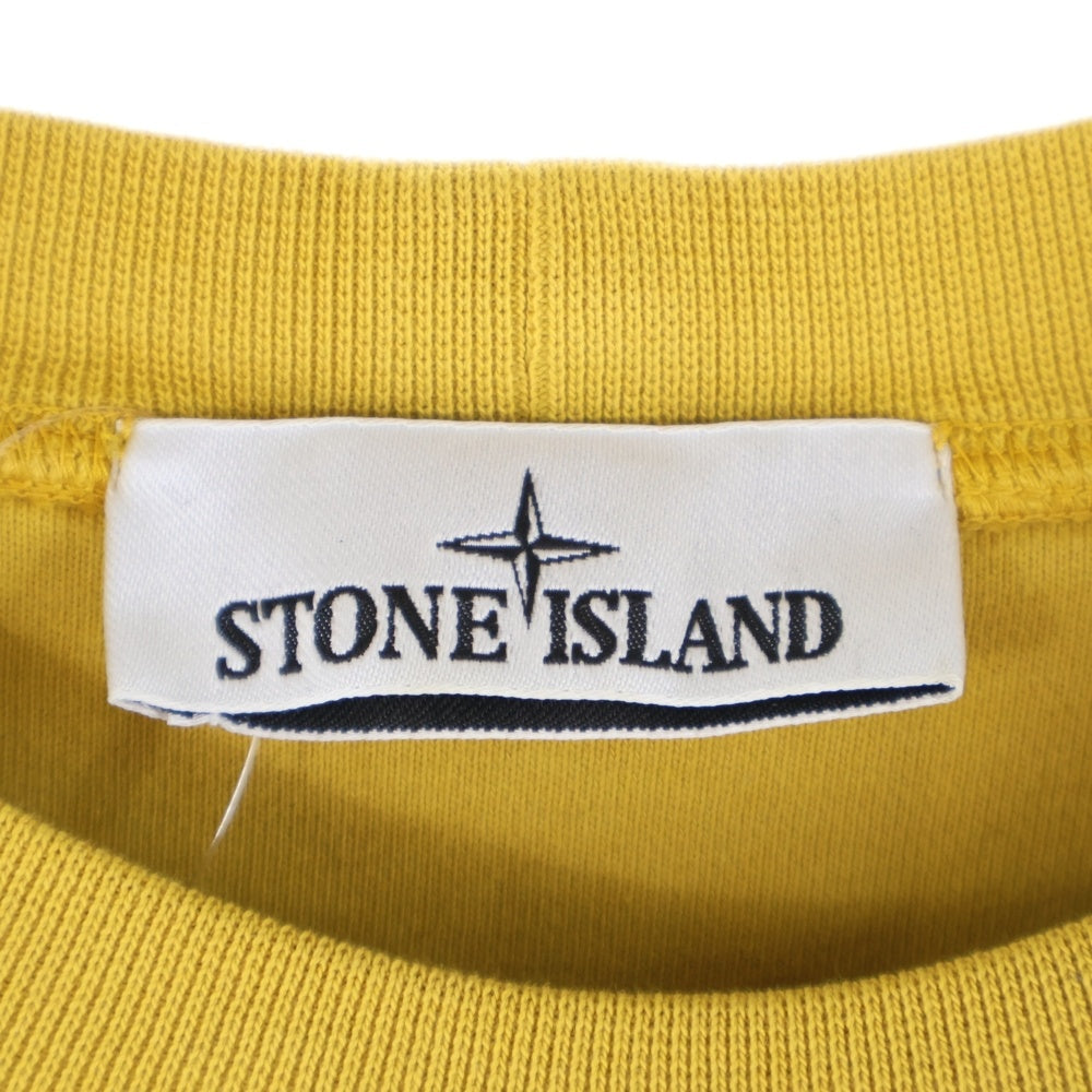 STONE ISLAND(ストーンアイランド) ワッペン付き クルーネックスウェット トレーナー イエロー 811563051
