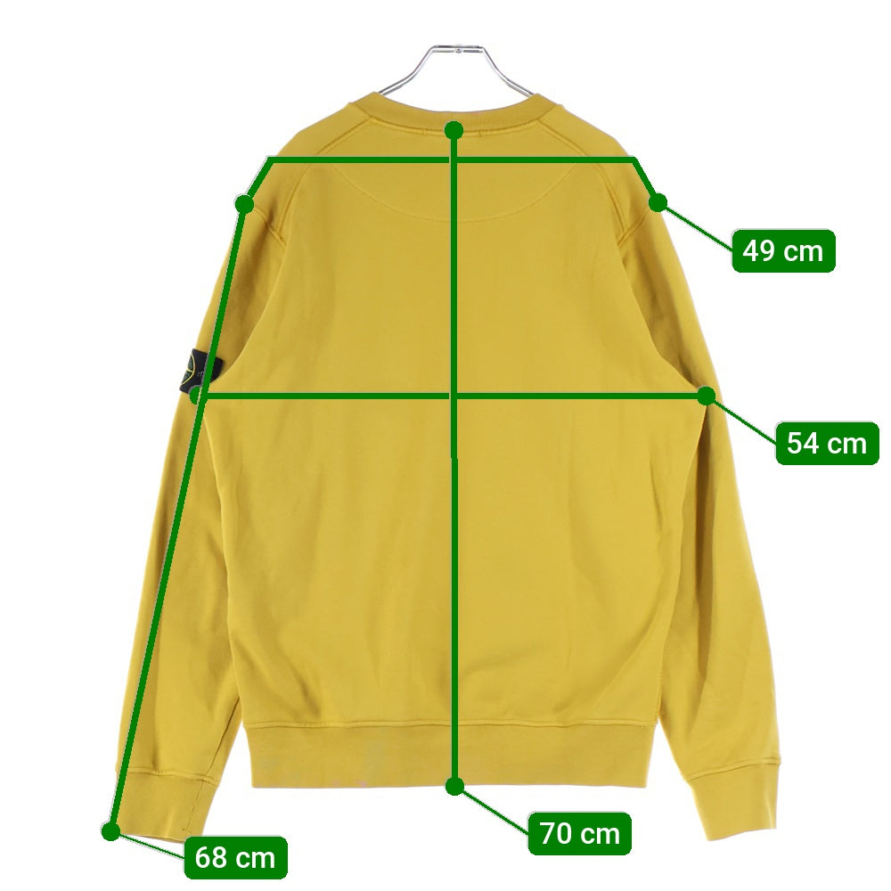 STONE ISLAND(ストーンアイランド) ワッペン付き クルーネックスウェット トレーナー イエロー 811563051