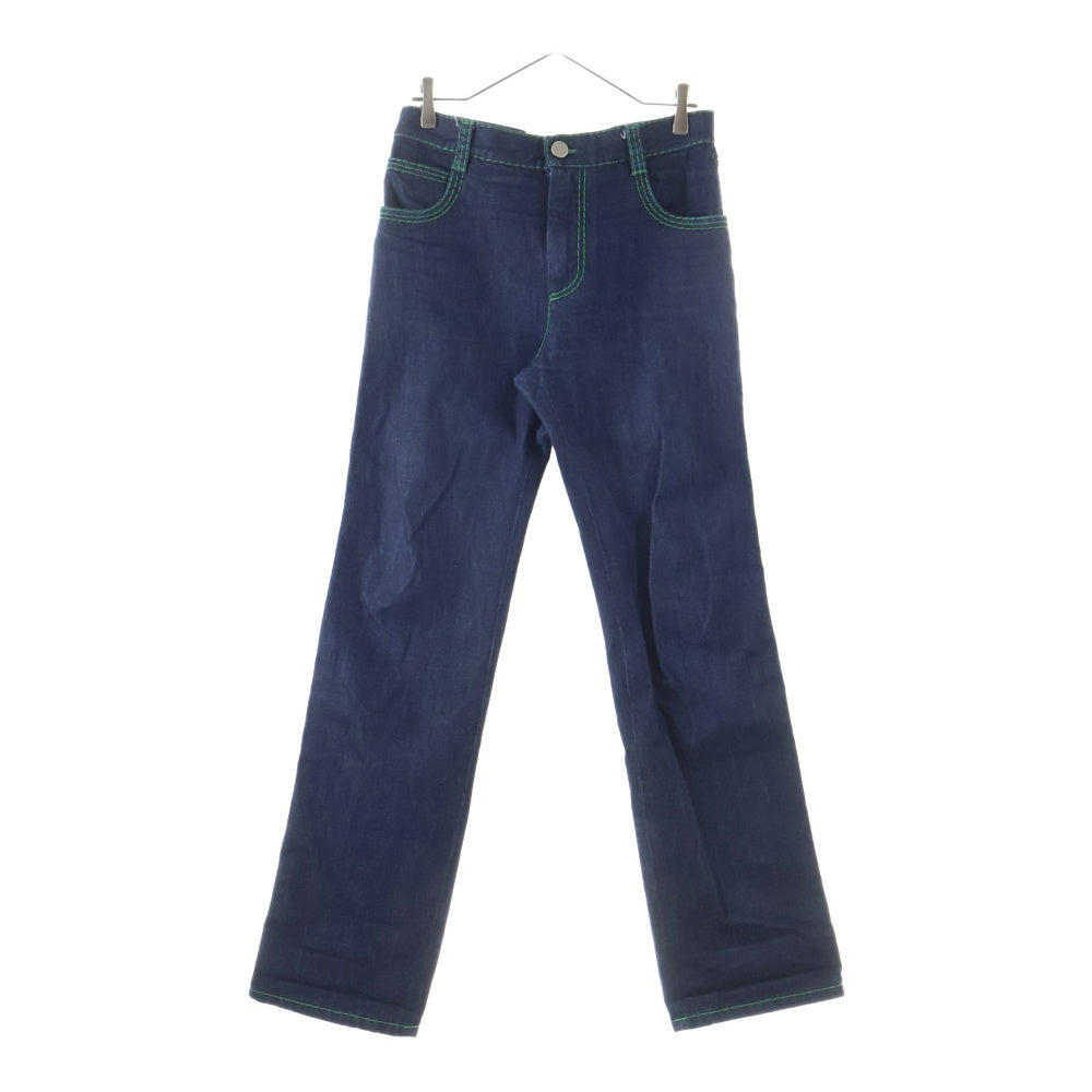 BOTTEGA VENETA(ボッテガヴェネタ) 22SS グリーンステッチデニムパンツ インディゴ 688963 V1N10