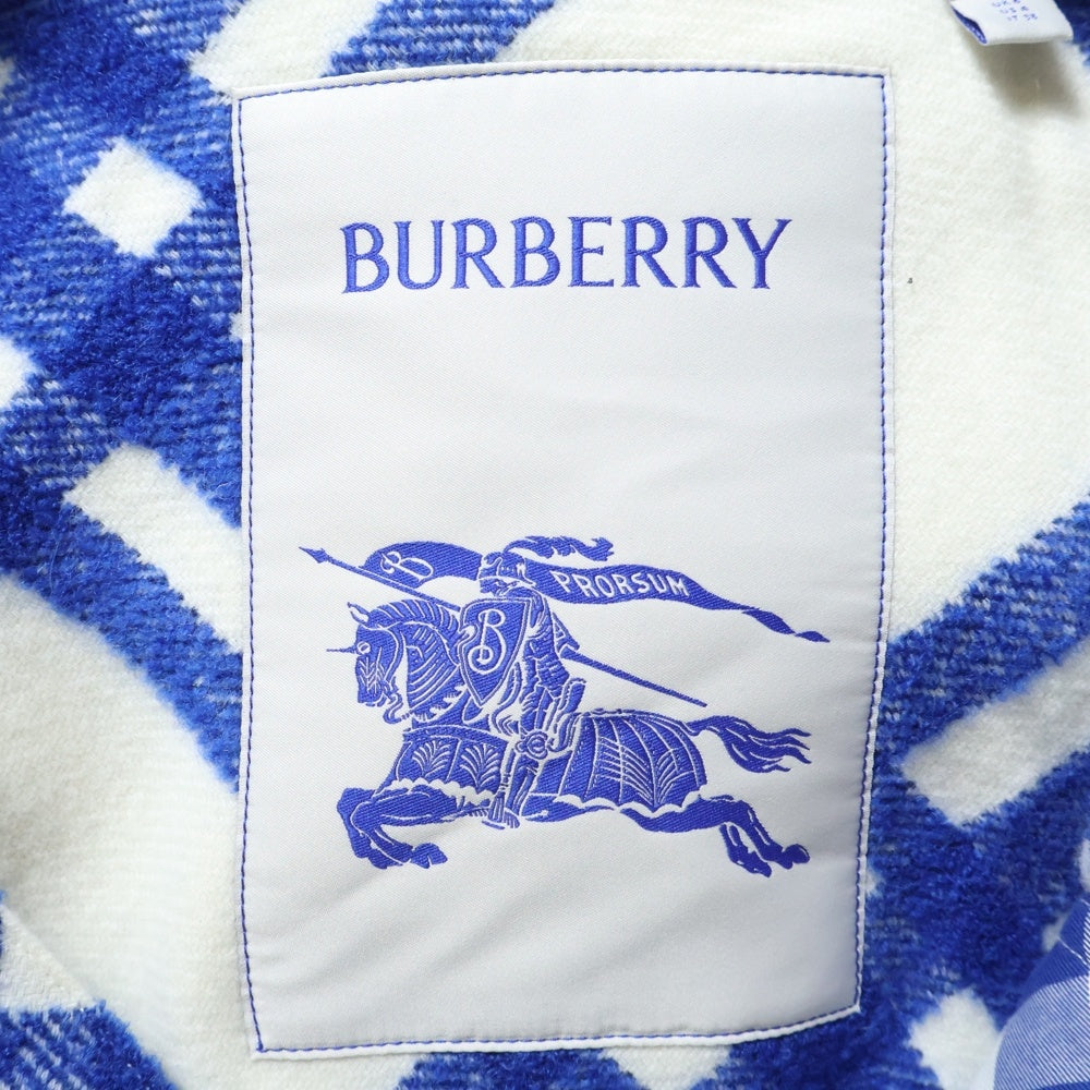 BURBERRY(バーバリー) ARCHIVE CHECKED BRUSHED WOOLBLEND OVERSHIRT