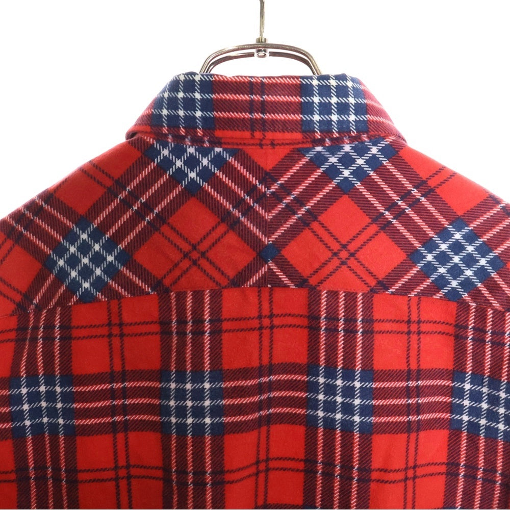 NUMBER (N)INE(ナンバーナイン) 06SS ガンス期 長袖シャツ フランネルシャツ レッド NS008