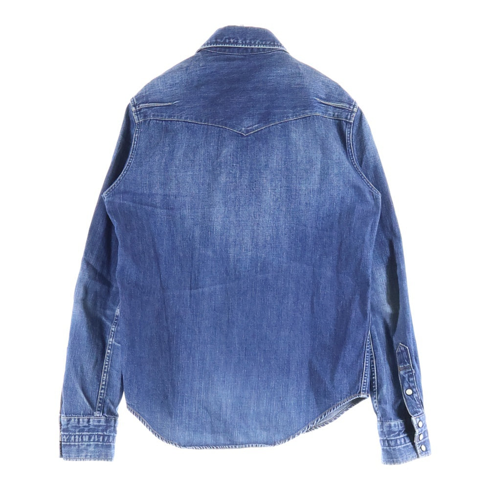 NUMBER (N)INE(ナンバーナイン) 07AW デニムウェスタンシャツ 長袖シャツ スナップボタン インディゴ F07-NNS001B