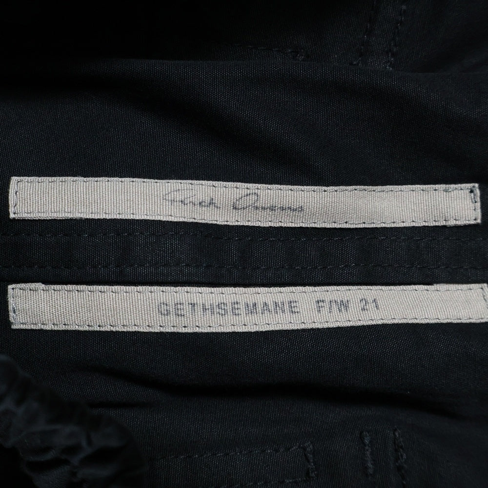 Rick Owens(リックオウエンス) 21AW バウハウスカーゴ ロングパンツ ブラック RU02A5377-TE