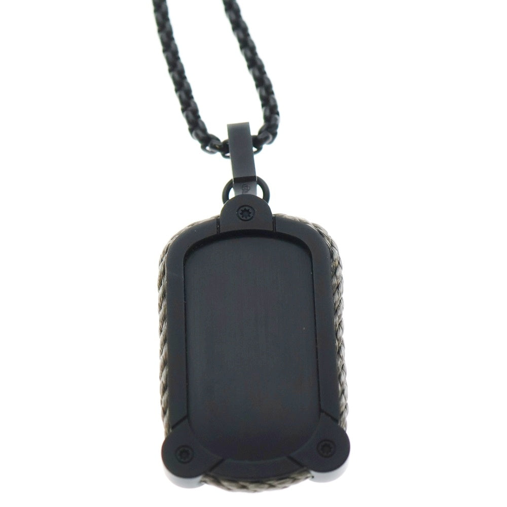 FRED(フレッド) フォース10 ウインチ 吾日三省吾身 チェーンネックレス タグ ブラック チタン 1432275