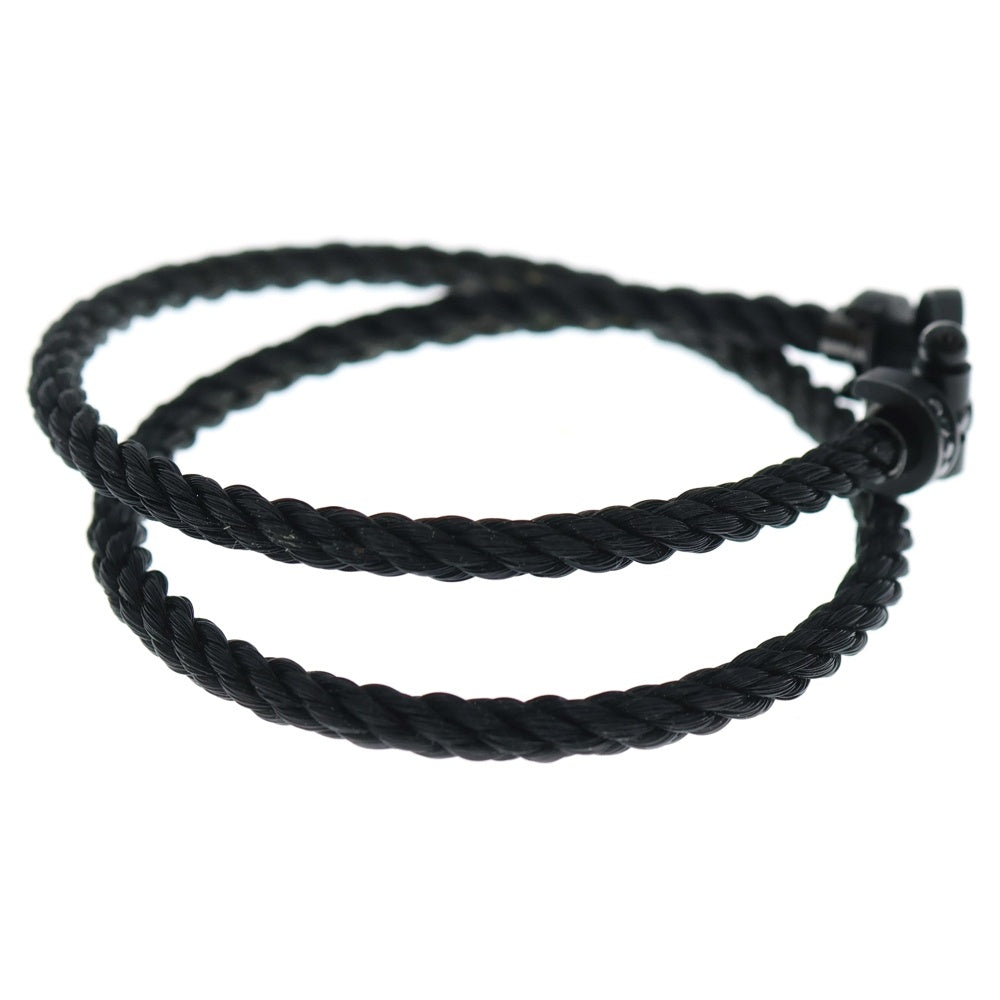 FRED フレッド フォース10 ケーブル 18cm ブラック 箱説明書付 美品 FRED(フレッド) フォース10 ブレスレット ラージ ブラックチタン