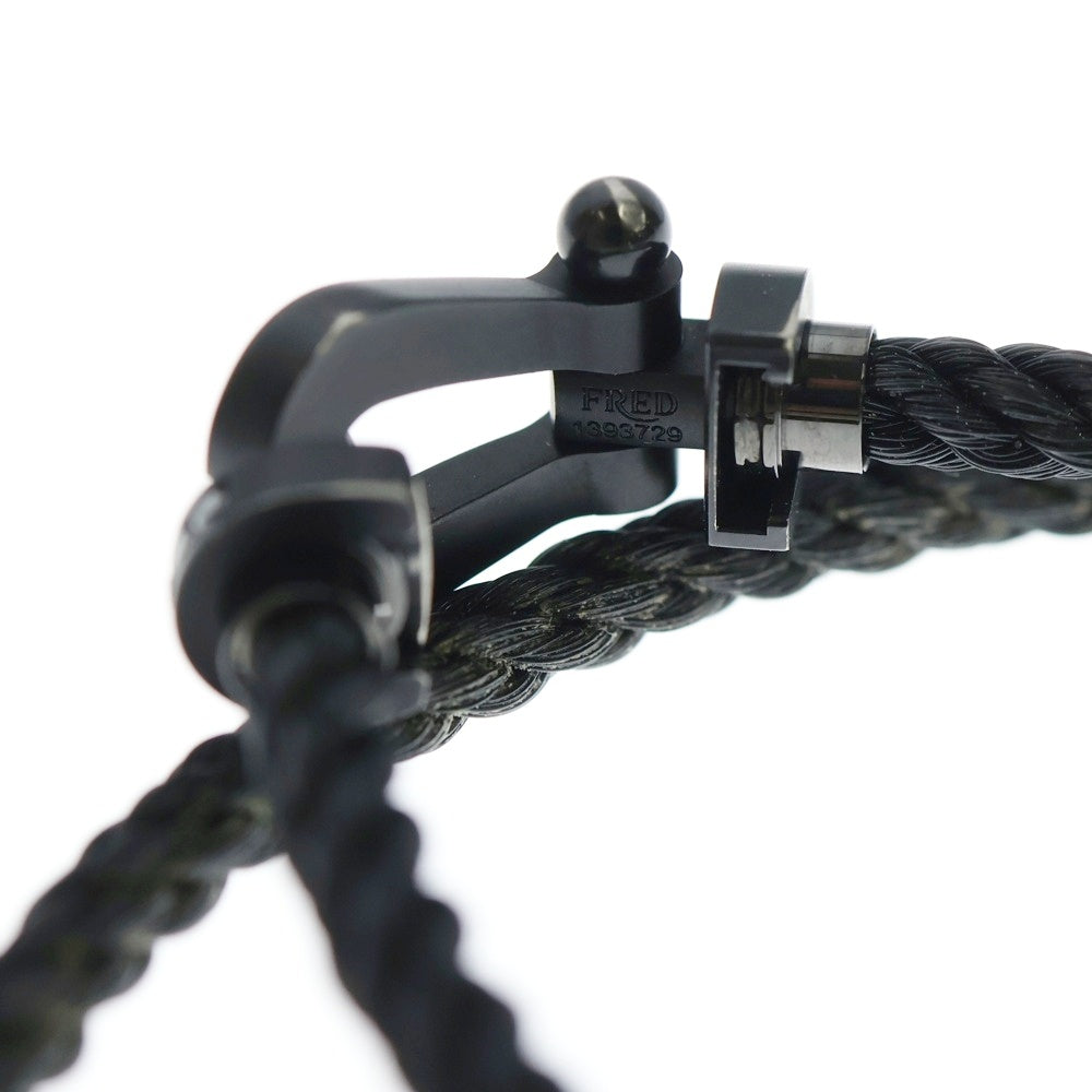 FRED(フレッド) フォース10 ブレスレット ラージ ブラックチタン ケーブル ブラック 1393729