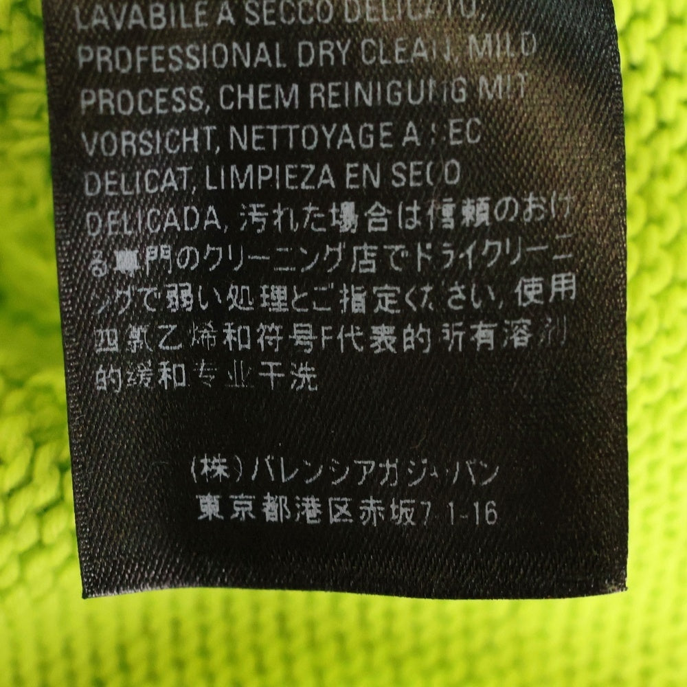 BALENCIAGA(バレンシアガ) Logo Jacquard Sweater クルーネックニットセーター イエロー 599886 T3166