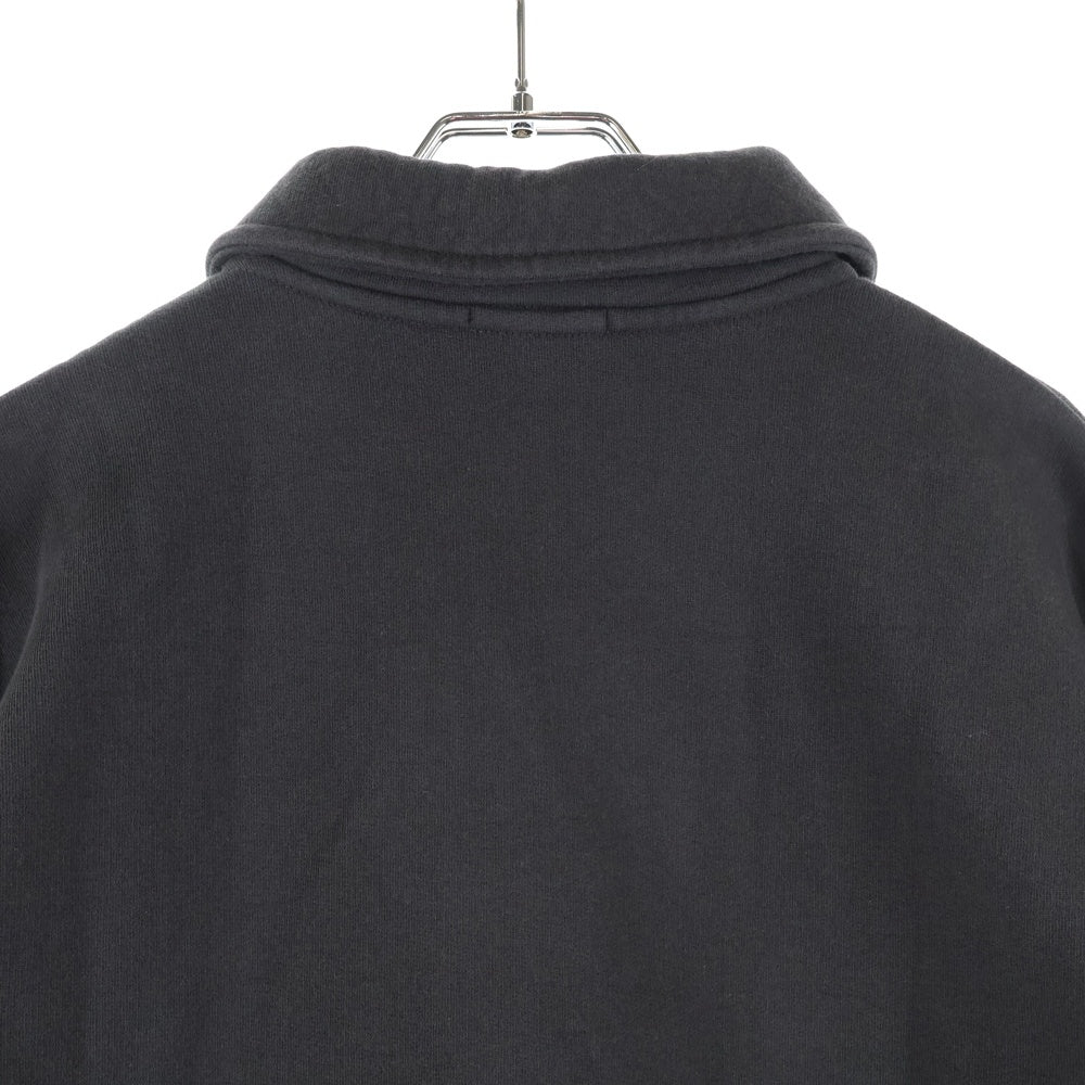 KITH(キス) Quarter Zip Popover Sweatshirt ロゴ刺繍 襟付きハーフジップスウェット グレー