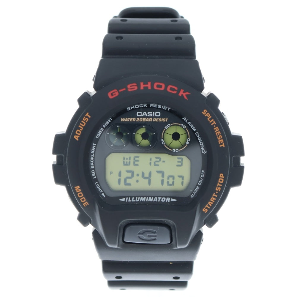 CASIO G-SHOCK(カシオ ジーショック) 6900シリーズ デジタル腕時計 ラバーベルト 20気圧防水 ブラック DW-6900UB-9JF