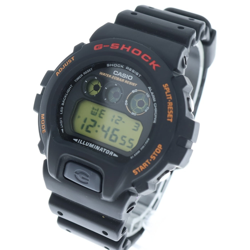 CASIO G-SHOCK(カシオ ジーショック) 6900シリーズ デジタル腕時計 ラバーベルト 20気圧防水 ブラック DW-6900UB-9JF