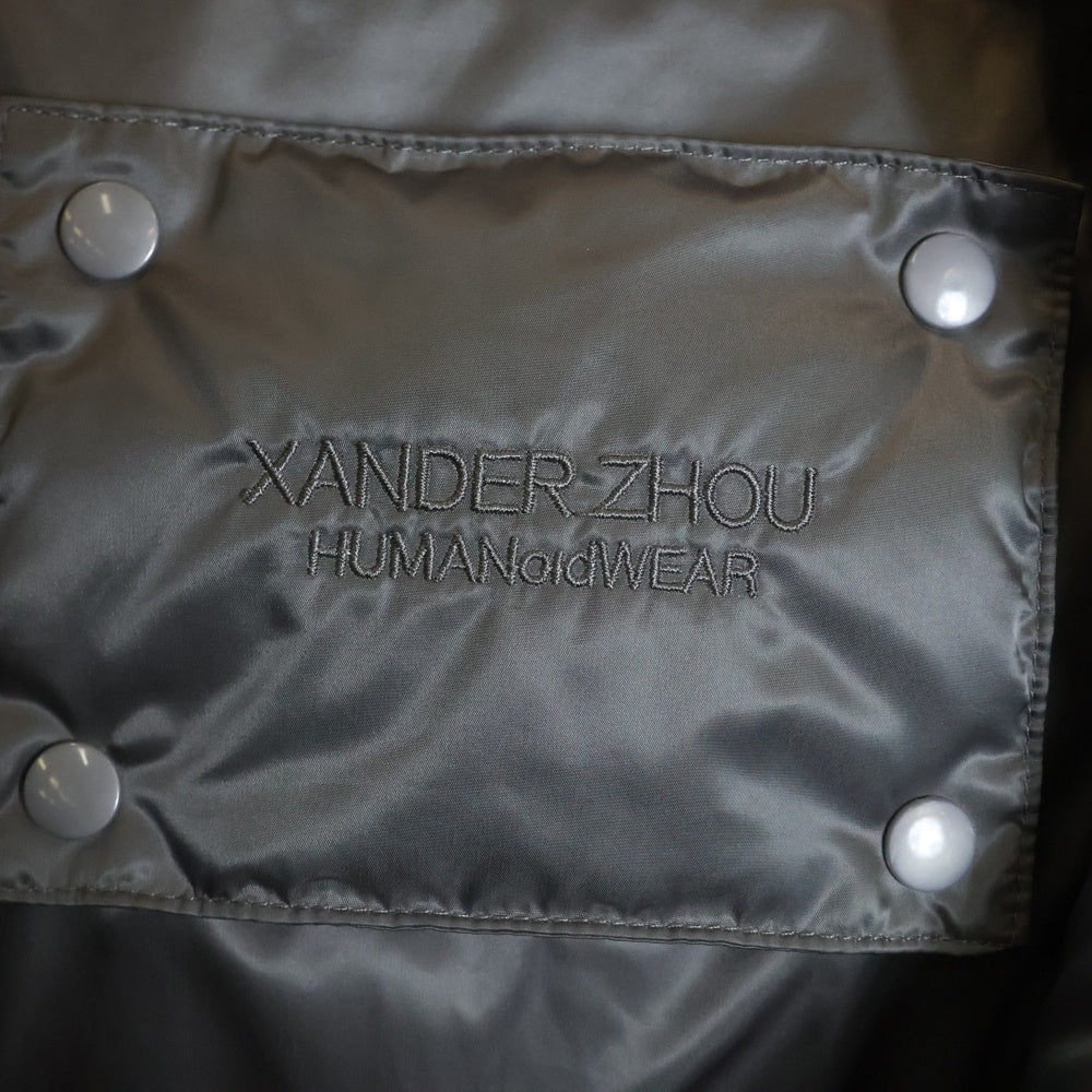 XANDER ZHOU(ザンダーゾウ) ダウンベスト ダウンジャケット グレー