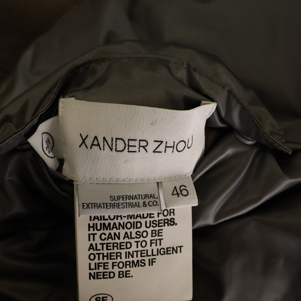 XANDER ZHOU(ザンダーゾウ) ダウンベスト ダウンジャケット グレー