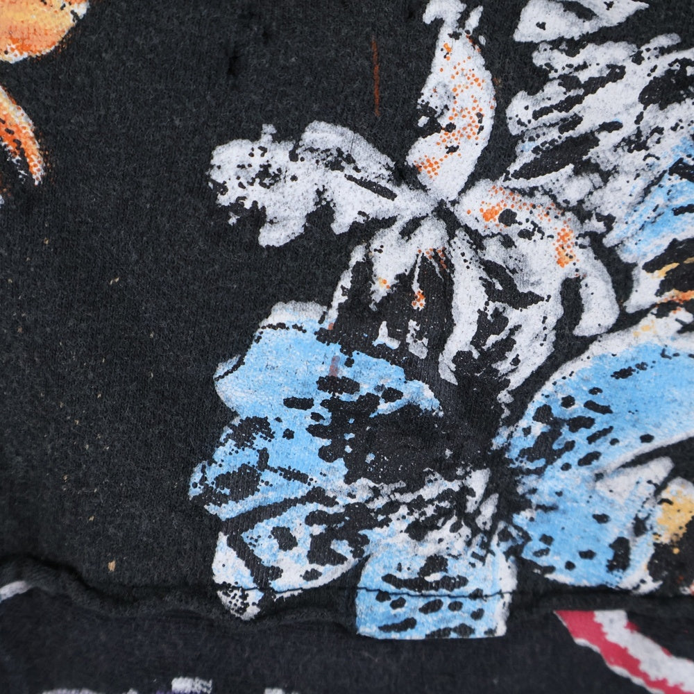 ZAC∴VARGAS(ザックバルガス) パッチワーク ダメージ加工 ロングスリーブTシャツ 長袖カットソー マルチカラー