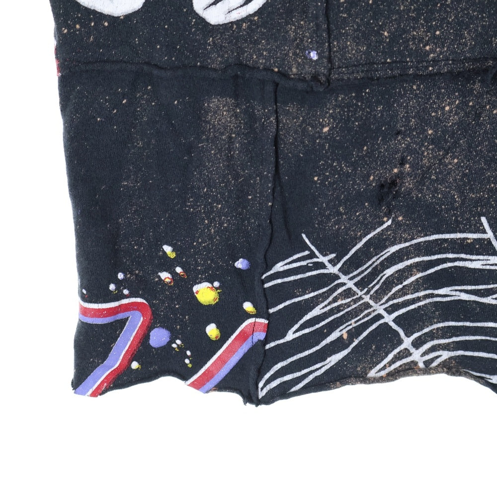 ZAC∴VARGAS(ザックバルガス) パッチワーク ダメージ加工 ショートスリーブカットソー 半袖Tシャツ マルチカラー