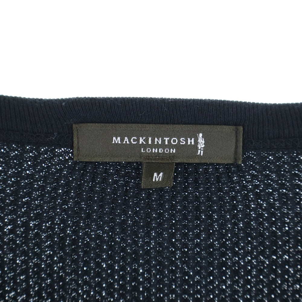 MACKINTOSH(マッキントッシュ) ヘンリーネック サーマル長袖Tシャツ カットソー ブラック