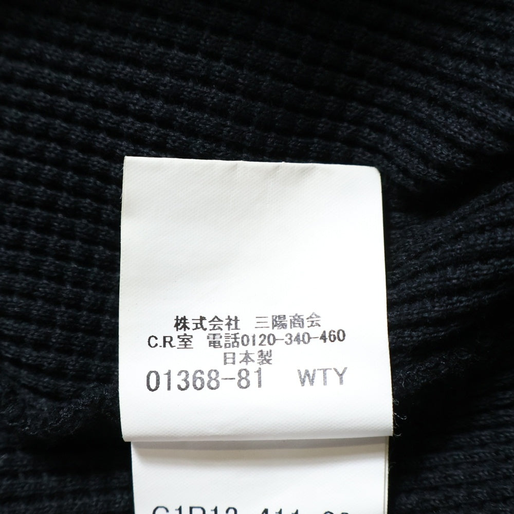 MACKINTOSH(マッキントッシュ) ヘンリーネック サーマル長袖Tシャツ カットソー ブラック