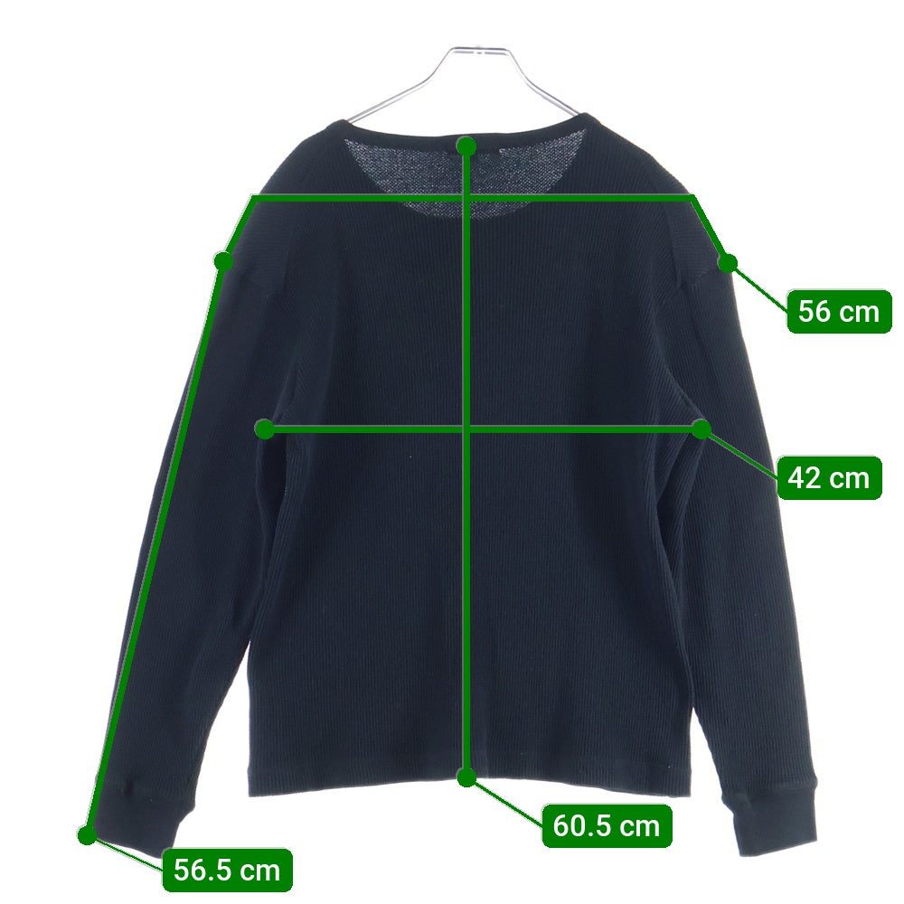 MACKINTOSH(マッキントッシュ) ヘンリーネック サーマル長袖Tシャツ カットソー ブラック