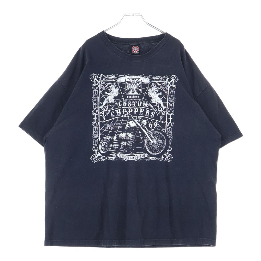 VINTAGE(ヴィンテージ) 00s WEST COAST CHOPPERS ウェストコーストチョッパーズ プリント半袖Tシャツ クルーネックカットソー ブラック