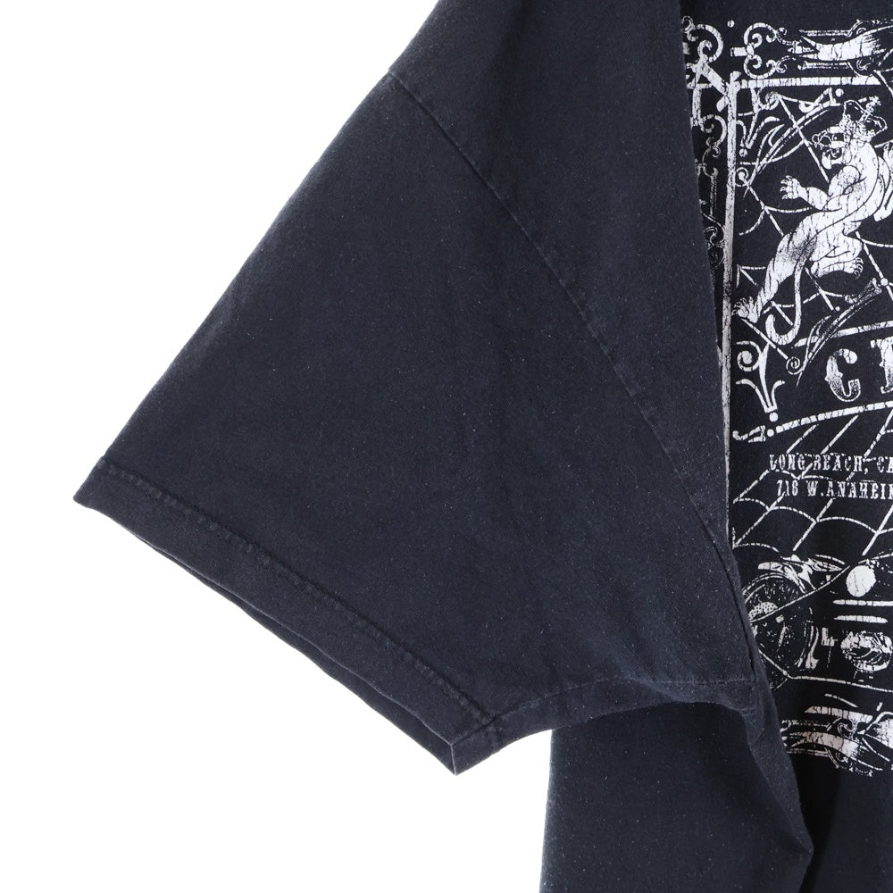 VINTAGE(ヴィンテージ) 00s WEST COAST CHOPPERS ウェストコーストチョッパーズ プリント半袖Tシャツ クルーネックカットソー ブラック