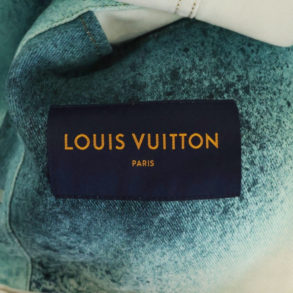 LOUIS VUITTON(ルイヴィトン) 23SS スプレーモノグラムデニムトラッカージャケット RM231M U14 HOA10W ホワイト/ブルー