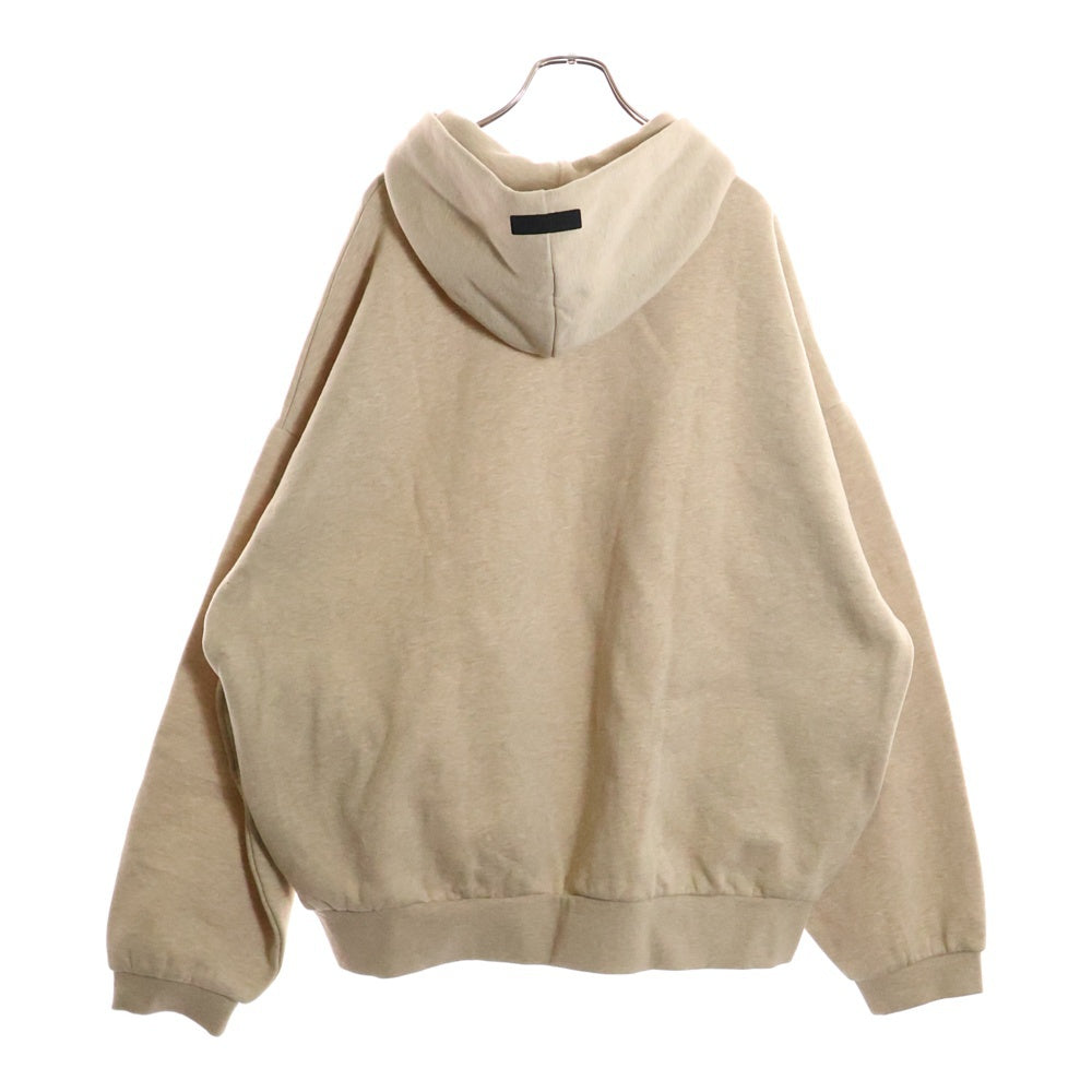 ESSENTIALS FEAR OF GOD(エッセンシャル フィアオブゴッド) プルオーバー パーカー ラバーロゴプリント ベージュ
