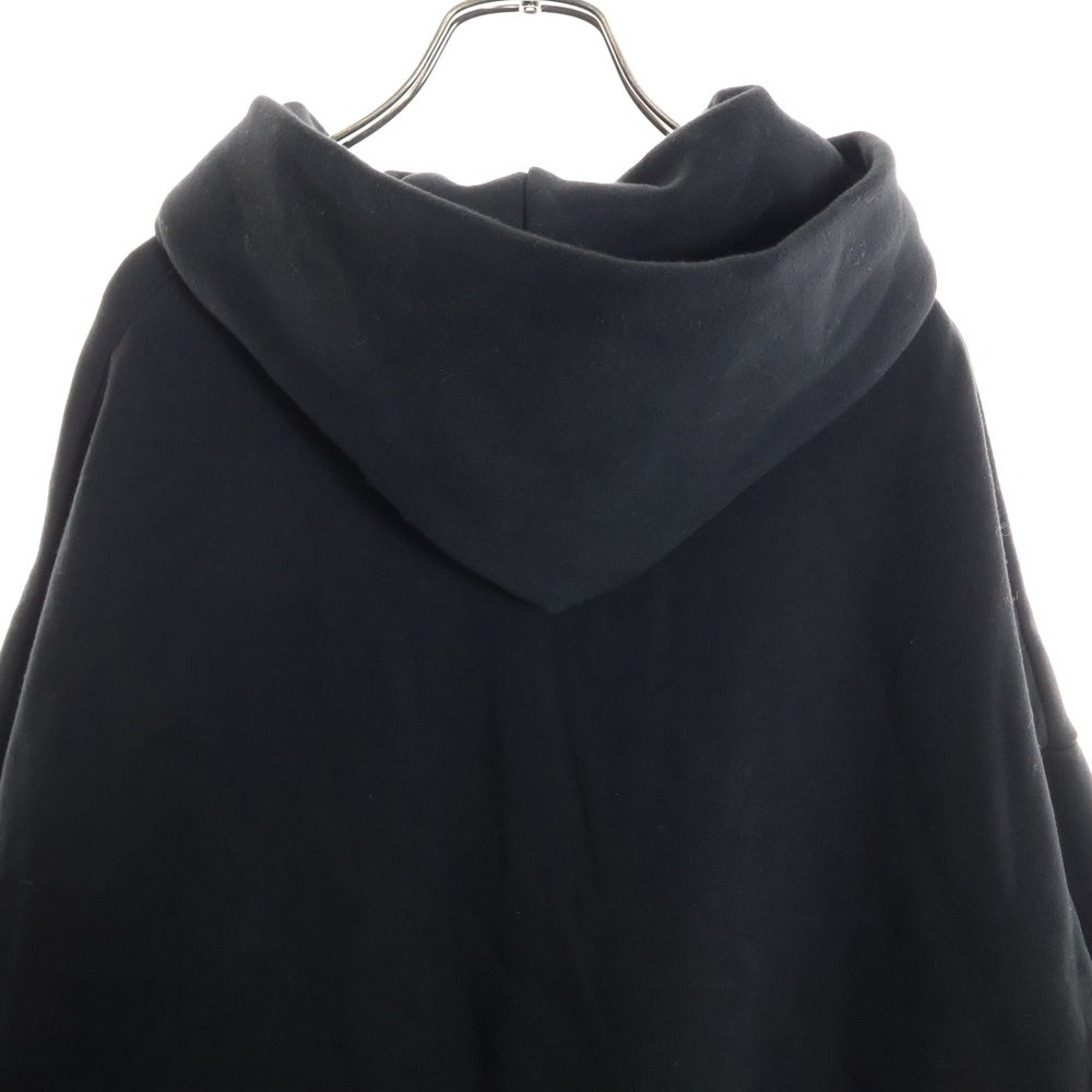 ESSENTIALS FEAR OF GOD(エッセンシャル フィアオブゴッド) プルオーバー パーカー ラバーブラックロゴ ブラック