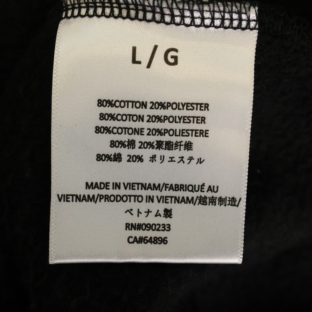 ESSENTIALS FEAR OF GOD(エッセンシャル フィアオブゴッド) プルオーバー パーカー ラバーブラックロゴ ブラック