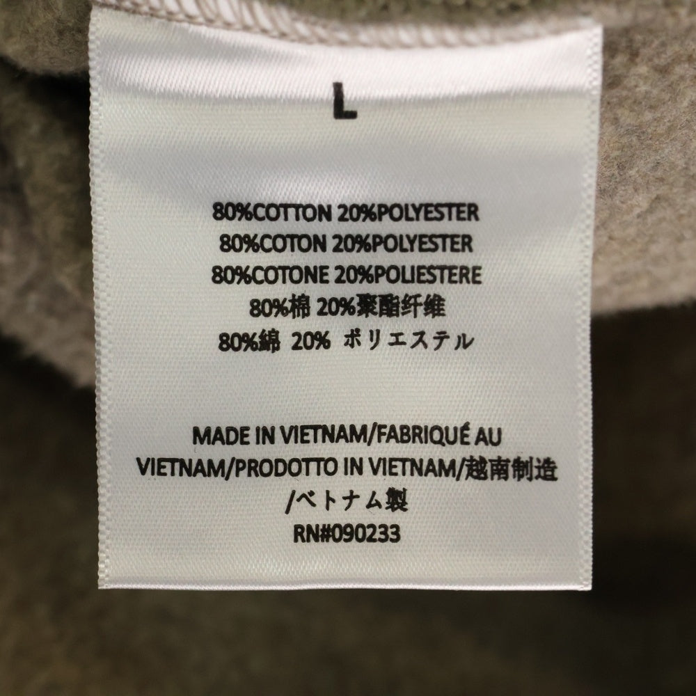 ESSENTIALS FEAR OF GOD(エッセンシャル フィアオブゴッド) フロントブラックラバーロゴ プルオーバーパーカー ベージュ