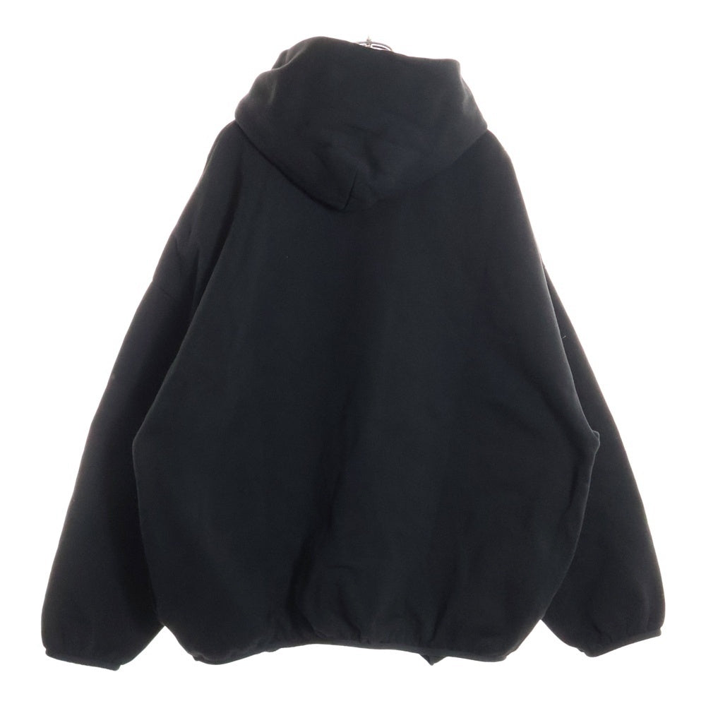 ESSENTIALS FEAR OF GOD(エッセンシャル フィアオブゴッド) ブラックロゴプリント プルオーバーパーカー ブラック