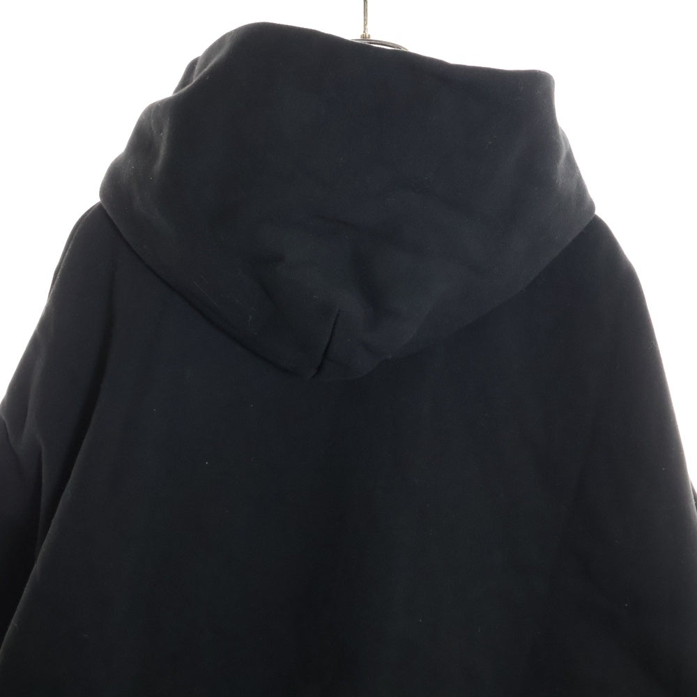 ESSENTIALS FEAR OF GOD(エッセンシャル フィアオブゴッド) ブラックロゴプリント プルオーバーパーカー ブラック