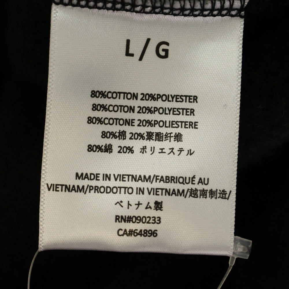 ESSENTIALS FEAR OF GOD(エッセンシャル フィアオブゴッド) ブラックロゴプリント プルオーバーパーカー ブラック