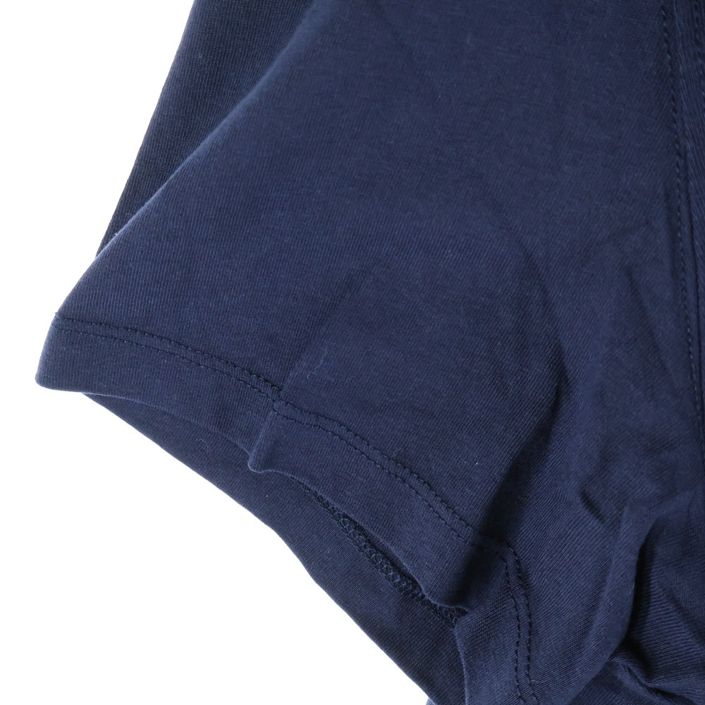 AMI Alexandre Mattiussi(アミアレクサンドルマテュッシ) 胸刺繡ロゴ クルーネック半袖Tシャツ ショートスリーブカットソー ネイビー BFUTS003.724