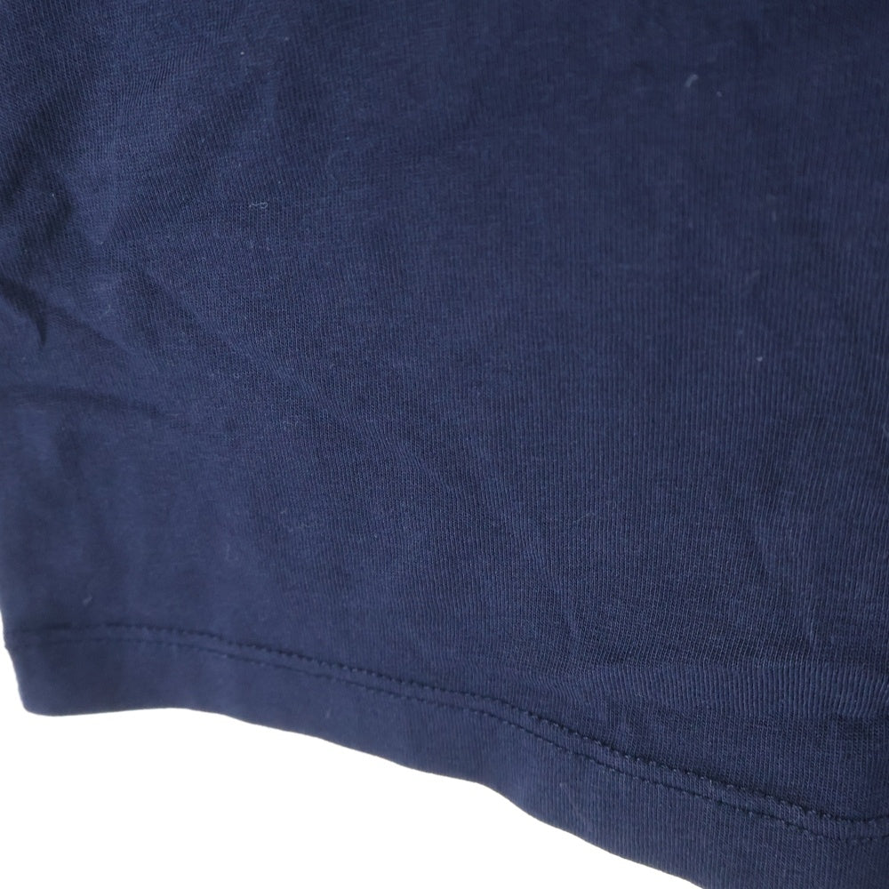 AMI Alexandre Mattiussi(アミアレクサンドルマテュッシ) 胸刺繡ロゴ クルーネック半袖Tシャツ ショートスリーブカットソー ネイビー BFUTS003.724