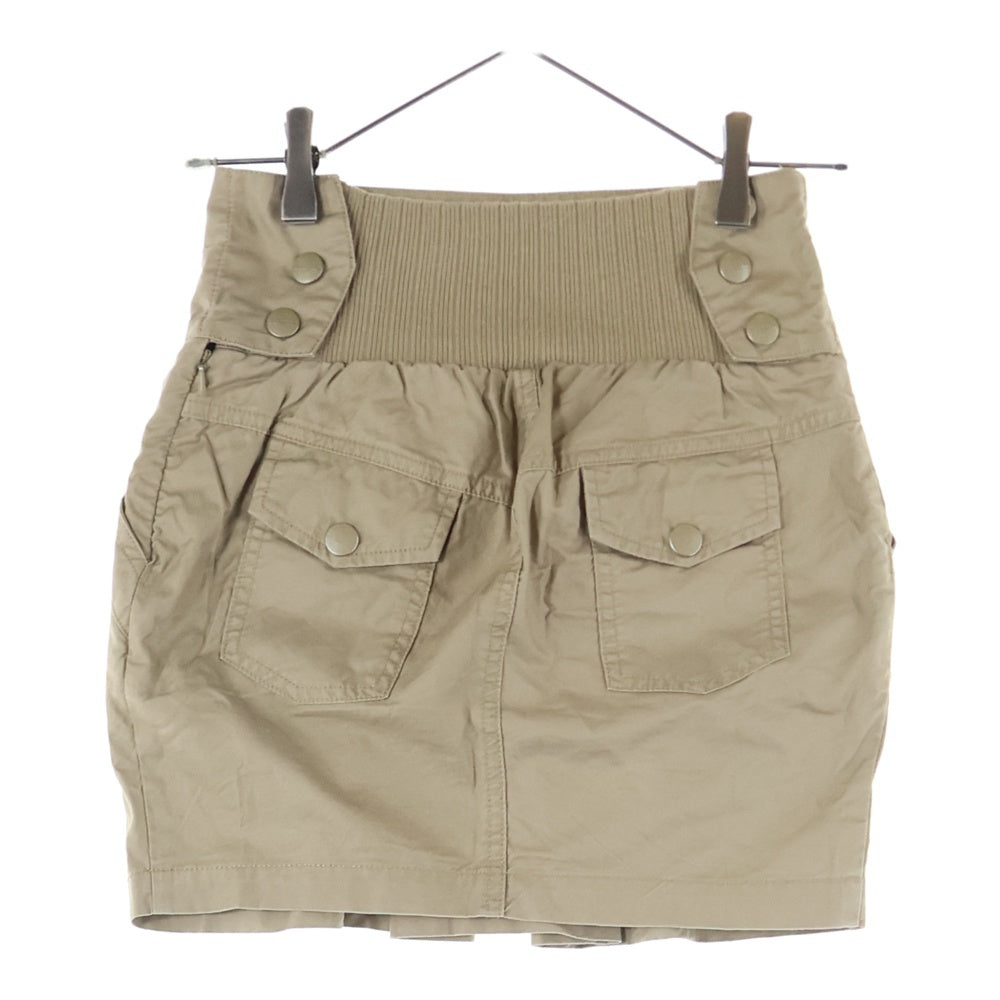 DIESEL(ディーゼル) ハイウェスト ミニスカート ベージュ レディース